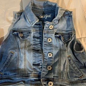 Girls Jean vest size 6-6x
